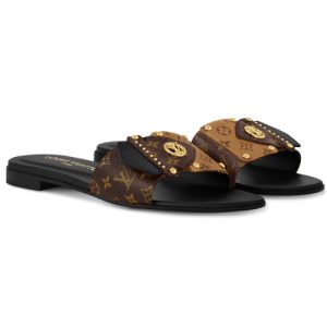 1ACXGE LV Frame Flat Mule Cacao