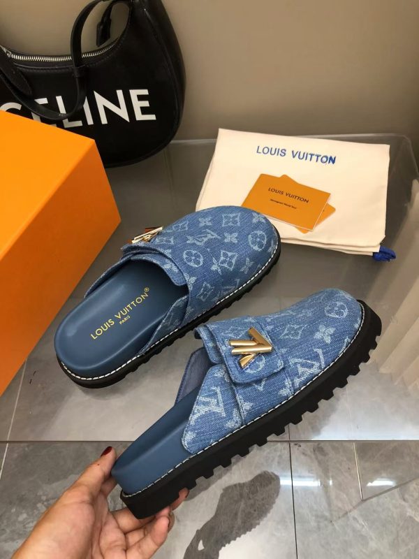 1AGVOO Nautical LV Cosy Comfort Mule Blue