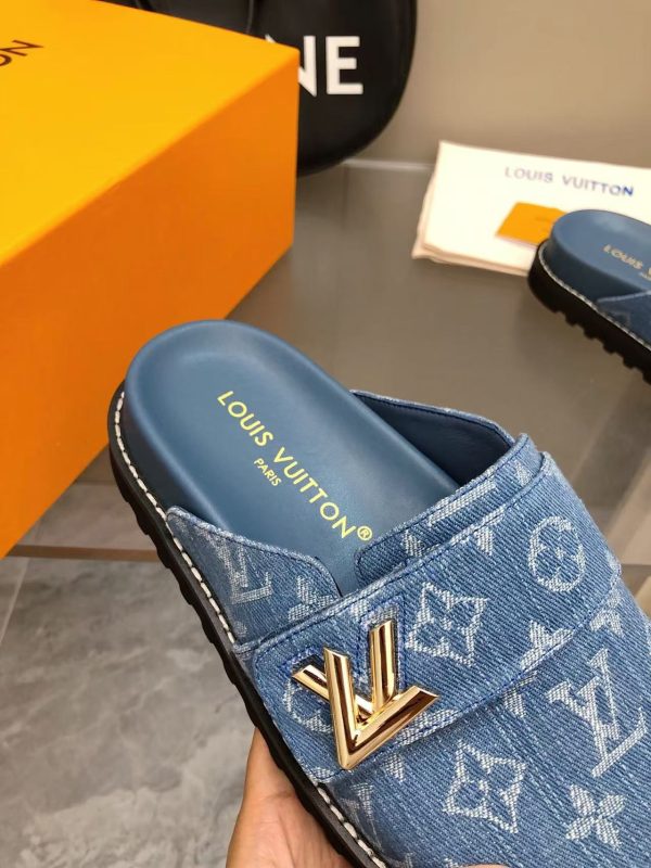 1AGVOO Nautical LV Cosy Comfort Mule Blue