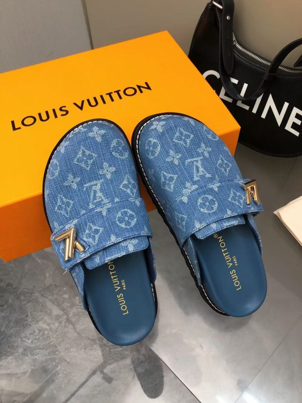 1AGVOO Nautical LV Cosy Comfort Mule Blue