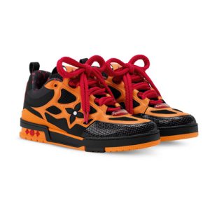 1AJ594 LV Skate Sneaker Orange