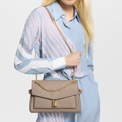 LV M14973 Anytime Flap Bag Tourterelle Gray 9 LV M14973 Anytime Flap Bag Tourterelle Gray