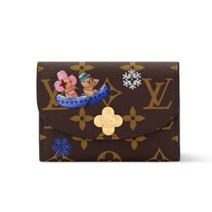 LV M15323 Rosalie Coin Purse Monogram Blue Frost
