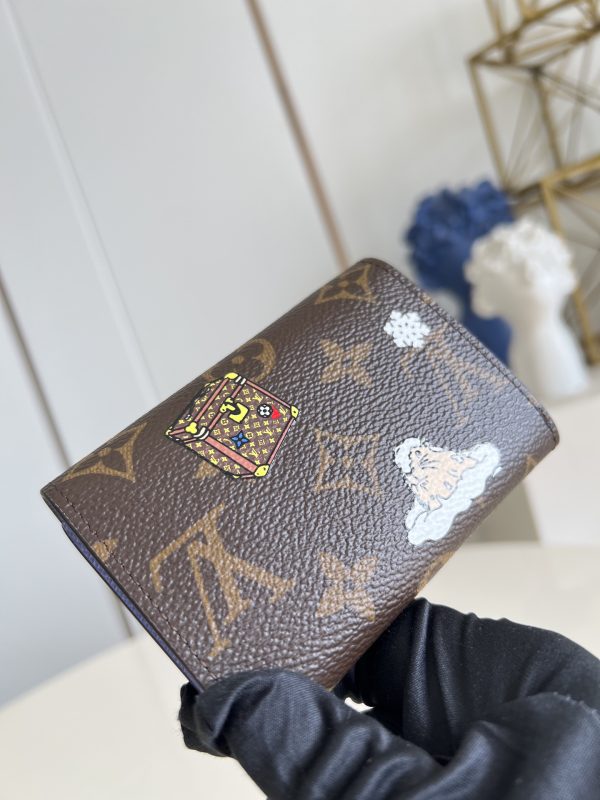 LV M15323 Rosalie Coin Purse Monogram Blue Frost