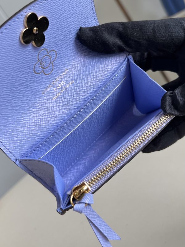 LV M15323 Rosalie Coin Purse Monogram Blue Frost