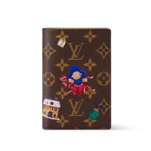 LV M15327 Passport Cover MonogramIced Gold