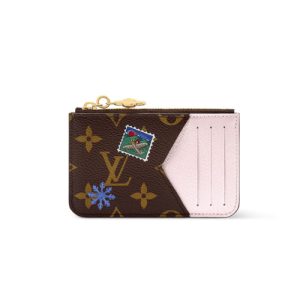 LV M15333 Romy Card Holder Monogram Snowy Pearl