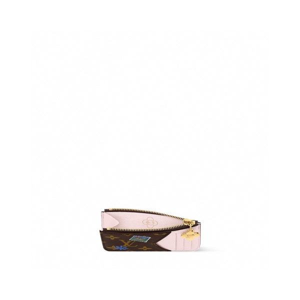 LV M15333 Romy Card Holder Monogram Snowy Pearl