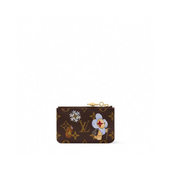 LV M15333 Romy Card Holder Monogram Snowy Pearl