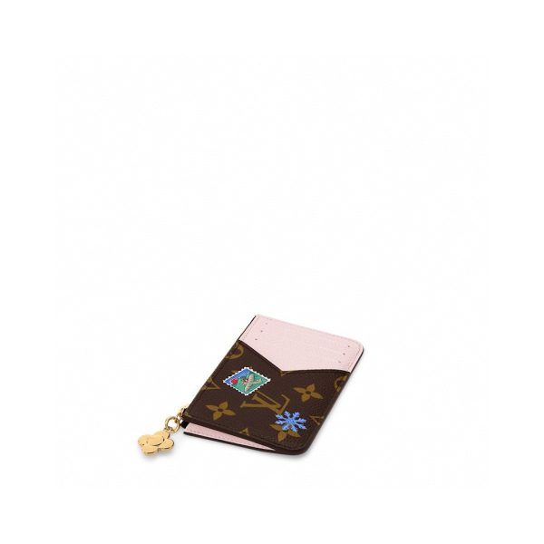 LV M15333 Romy Card Holder Monogram Snowy Pearl