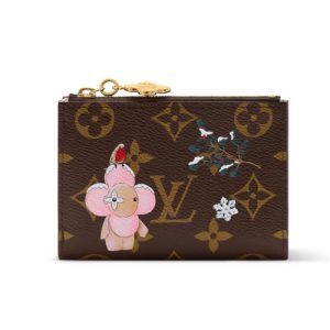 LV M15334 Lisa Wallet Monogram Snowy Pearl