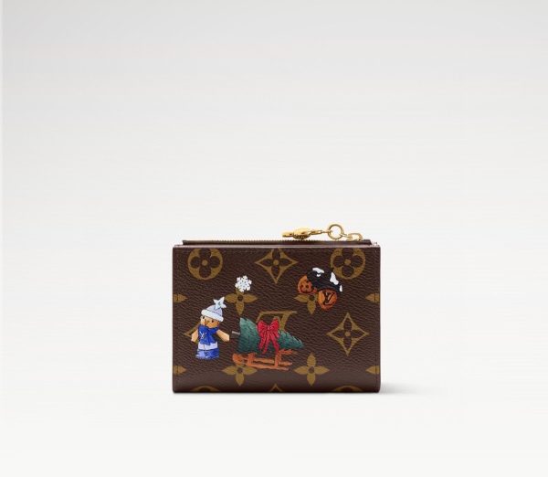 LV M15334 Lisa Wallet Monogram Snowy Pearl