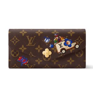 LV M15336 Sarah Wallet MonogramIced Gold