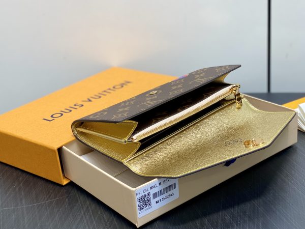 LV M15336 Sarah Wallet MonogramIced Gold