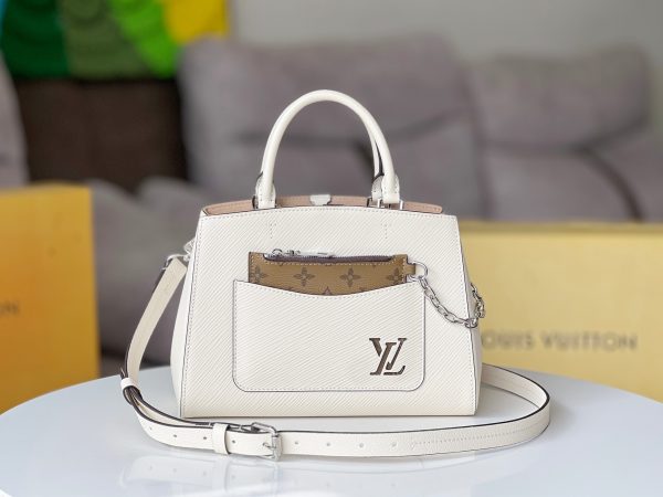 LV M20520 Marelle Tote BB Quartz White