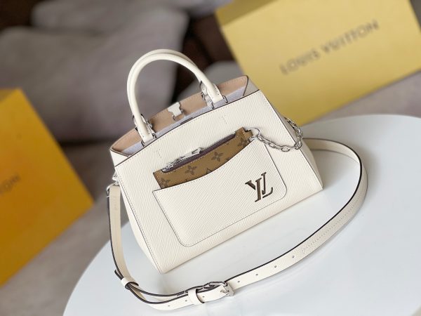 LV M20520 Marelle Tote BB Quartz White