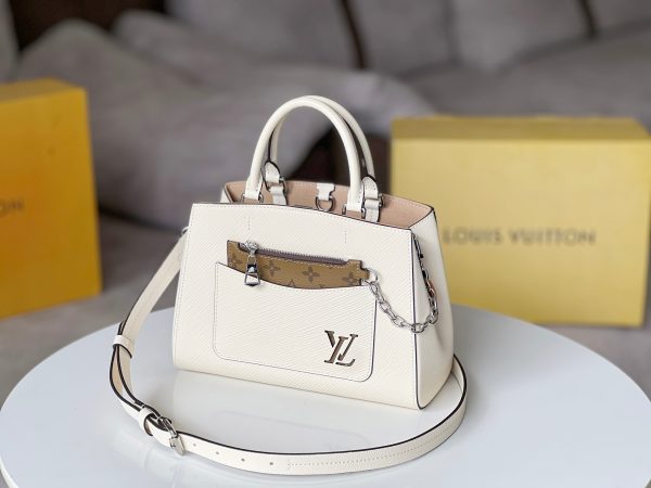 LV M20520 Marelle Tote BB Quartz White
