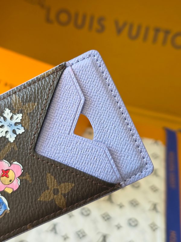 LV M26475 Porte-Cartes Magnet Monogram Blue Frost