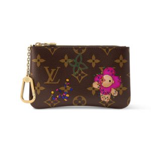 LV M27045 Key Pouch S Frozen Orchid