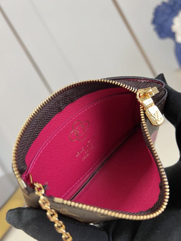 LV M27045 Key Pouch S Frozen Orchid