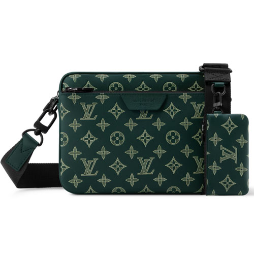 LV M27154 Trio Messenger Forest Green 1 LV M27154 Trio Messenger Forest Green
