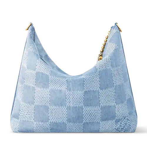 LV N00202 Vagabond Hobo Bag Denim Blue 7 LV N00202 Vagabond Hobo Bag Denim Blue