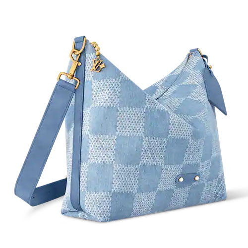 LV N00202 Vagabond Hobo Bag Denim Blue 3 LV N00202 Vagabond Hobo Bag Denim Blue
