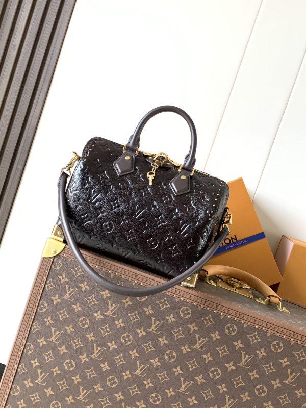 LV M26392 Speedy Trunk 25 Acajou