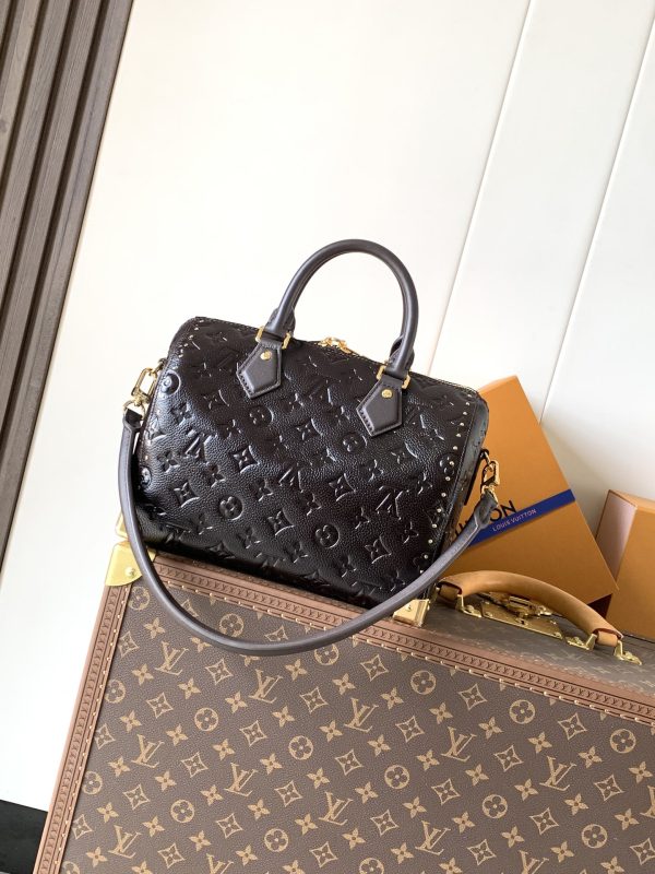 LV M26392 Speedy Trunk 25 Acajou