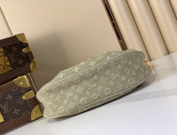 LV M27210 Sunset Handbag Khaki Denim