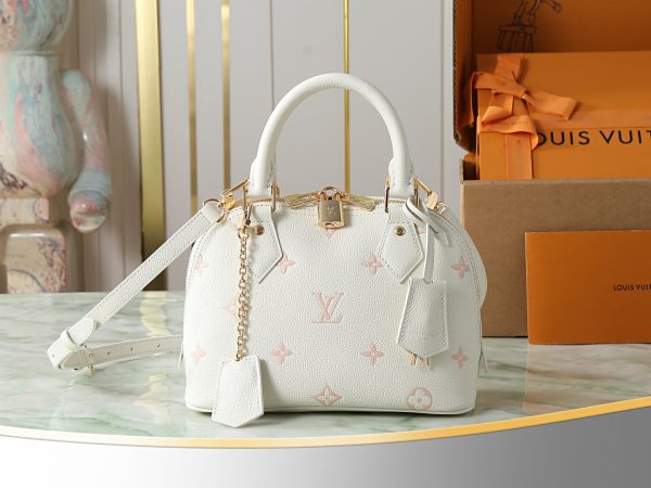 LV M27574 Alma BB Milky White Peach