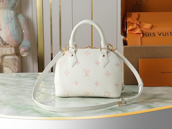 LV M27574 Alma BB Milky White Peach