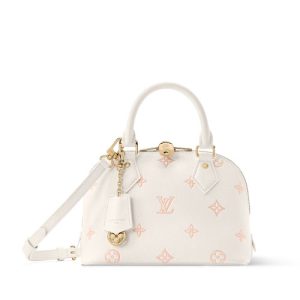 LV M27574 Alma BB Milky White Peach