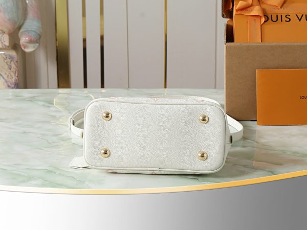LV M27574 Alma BB Milky White Peach
