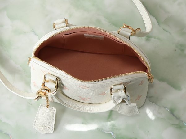 LV M27574 Alma BB Milky White Peach