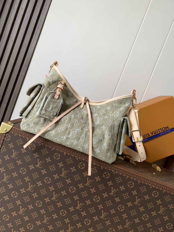 LV M27623 Carryall Cargo PM Khaki Denim