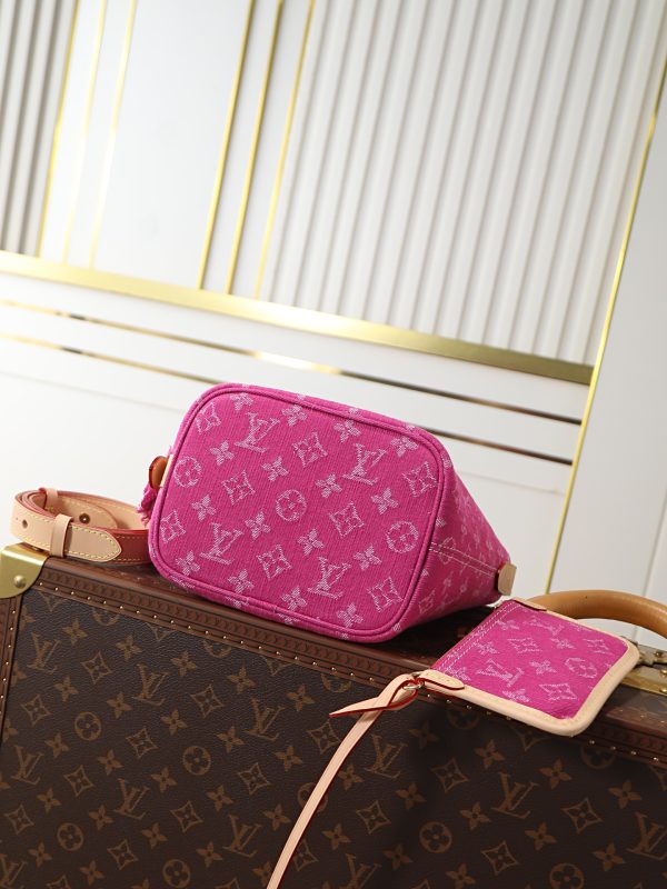 LV M27626 All In BB Fuchsia Denim
