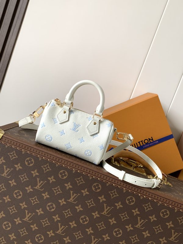 LV M27702 Nano Speedy Milky White Blue