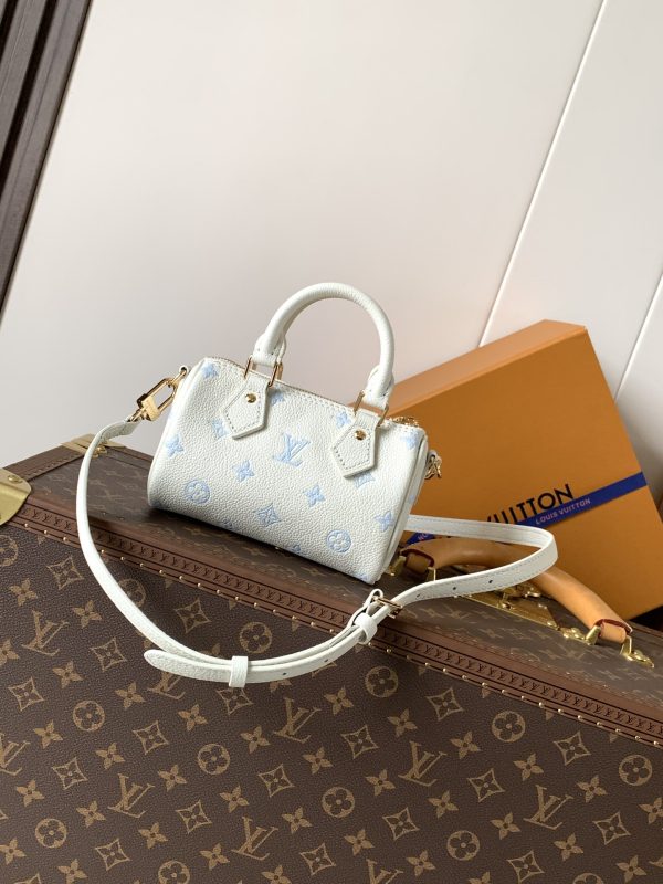 LV M27702 Nano Speedy Milky White Blue