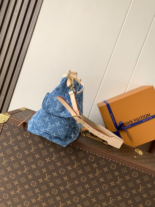 LV M28287 Carryall Cargo PM Blue Denim