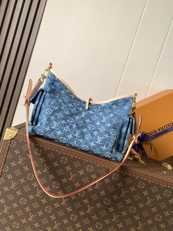 LV M28287 Carryall Cargo PM Blue Denim