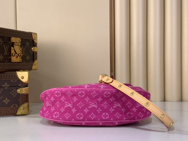 LV M28291 Sunset Handbag Fuchsia Denim