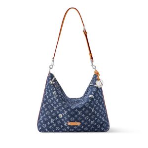 LV M27555 Vagabond Hobo Bag Blue