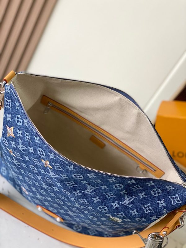 LV M27555 Vagabond Hobo Bag Blue