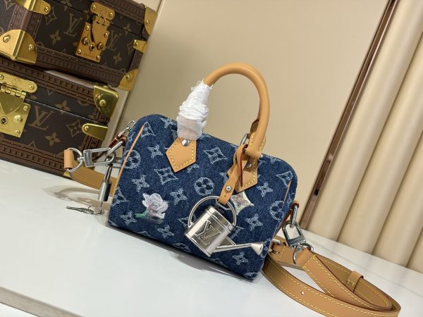 LV M27557 Speedy 18 Bandoulière Blue