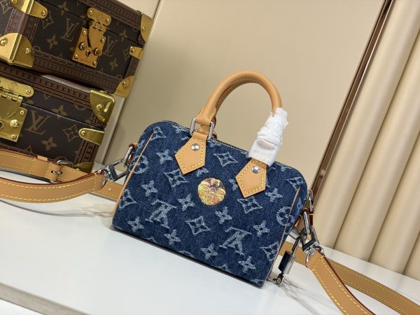 LV M27557 Speedy 18 Bandoulière Blue