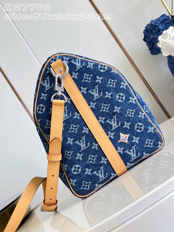 LV M27781 Keepall Bandoulière 50 Blue