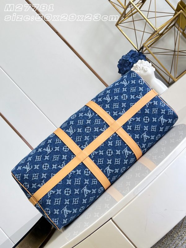 LV M27781 Keepall Bandoulière 50 Blue