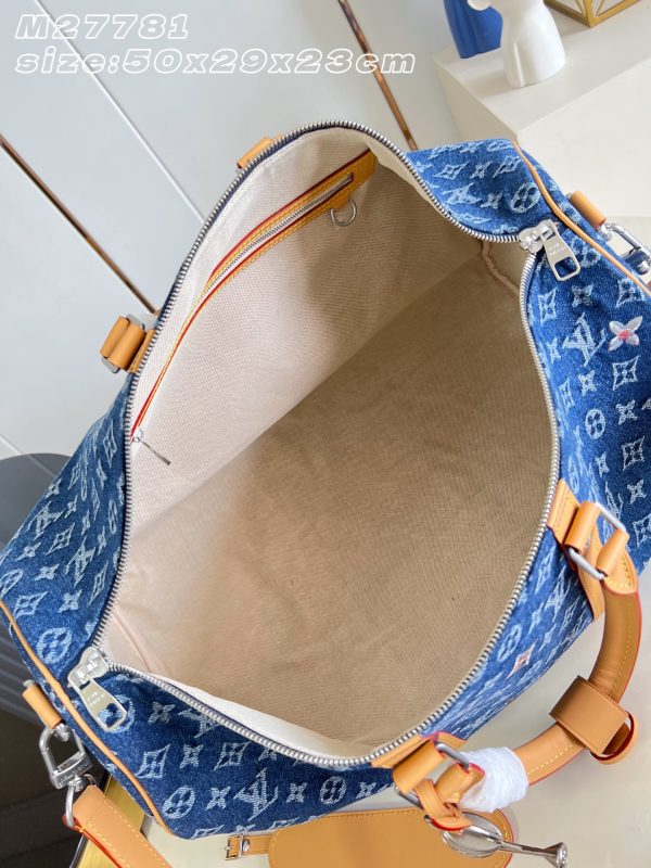 LV M27781 Keepall Bandoulière 50 Blue
