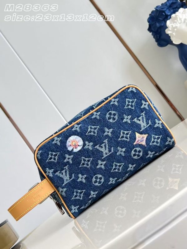 LV M28363 Locker Dopp Kit Blue